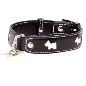 BLACK HAMISH DOG COLLAR