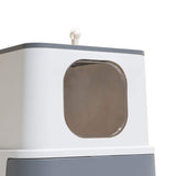 Cat Litter Box With Extended Basin & Odour Control