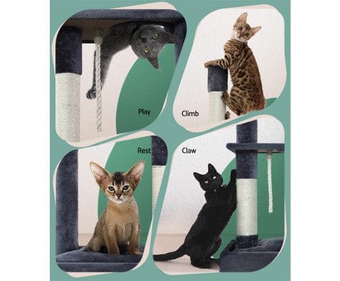 Cat Scratching Post Specialists | Cat Scratcher Trees & Poles 105cm Cat Scratching Post / Tree / Pole - Grey