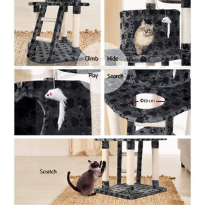 Cat Scratching Post Specialists | Cat Scratcher Trees & Poles 120cm Cat Scratching Tower - Grey