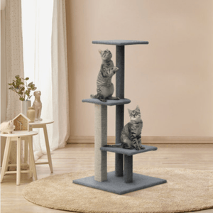 Cat Scratching Post Specialists | Cat Scratcher Trees & Poles 124cm Cat Scratching Post / Tree / Pole - Grey