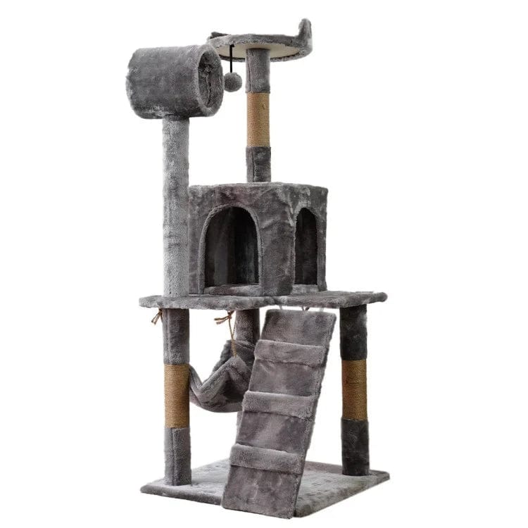 Cat Scratching Post Specialists | Cat Scratcher Trees & Poles 135CM CAT TREE SCRATCHING POST - SILVER GREY