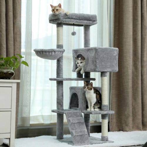Cat Scratching Post Specialists | Cat Scratcher Trees & Poles 143cm Cat Scratching Post / Tree / Pole - Grey