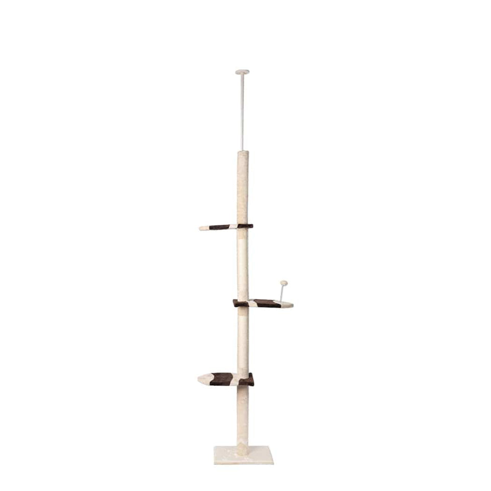 Cat Scratching Post Specialists | Cat Scratcher Trees & Poles 228-288cm Cat Scratching Post /Tree/Pole - Cream