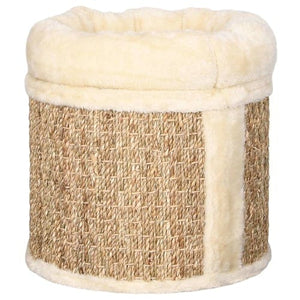 Cat Scratching Post Specialists | Cat Scratcher Trees & Poles 33cm Cat House with Luxury Cushion - Seagrass