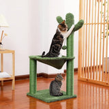 Cat Scratching Post Specialists | Cat Scratcher Trees & Poles 93.5cm Cactus Cat Scratching Post / Tree / Pole - Green