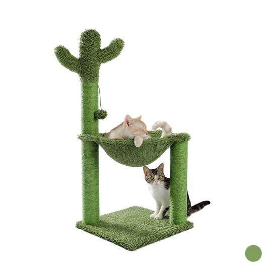 Cat Scratching Post Specialists | Cat Scratcher Trees & Poles 93.5cm Cactus Cat Scratching Post / Tree / Pole - Green