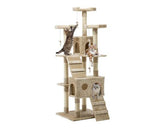 Cat Scratching Post Specialists | Cat Scratcher Trees & Poles Triple Perch High Rise Cat Scratching Post / Tree / Pole - Beige