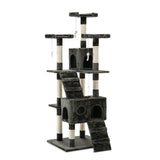 Cat Scratching Post Specialists | Cat Scratcher Trees & Poles Triple Perch High Rise Cat Scratching Post / Tree / Pole - Grey