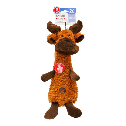 Charming Pet Scruffles Textured Squeaker Dog Toy - Moose - Large