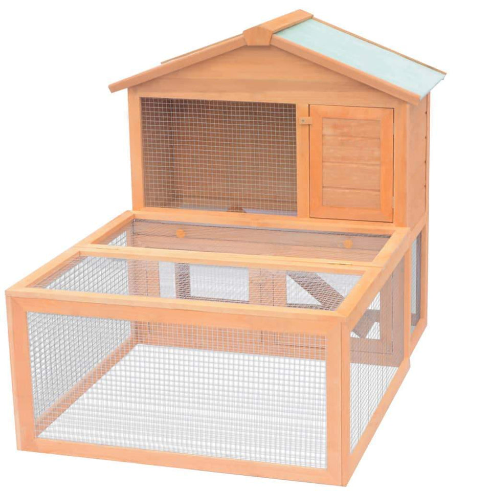 Chicken Coop, Backyard Chicken House, Rabbit Hutch & Rabbit Cage 100cm Chicken Coop & Rabbit Hutch