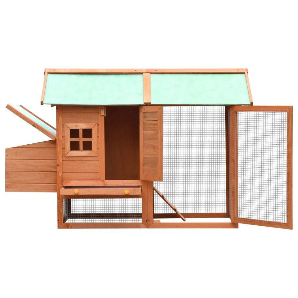 Chicken Coop, Backyard Chicken House, Rabbit Hutch & Rabbit Cage 110cm Chicken Coop & Rabbit Hutch - Solid Pine & Fir Wood