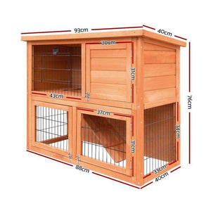 Chicken Coop, Backyard Chicken House, Rabbit Hutch & Rabbit Cage 93cm Tall Chicken Coop & Rabbit Hutch - Wood