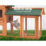 Chicken Coop, Backyard Chicken House, Rabbit Hutch & Rabbit Cage Large Wooden Chicken Coop & Rabbit Hutch