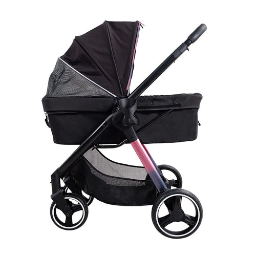 Copy of Dog and Cat Foldable Large Stroller - Black