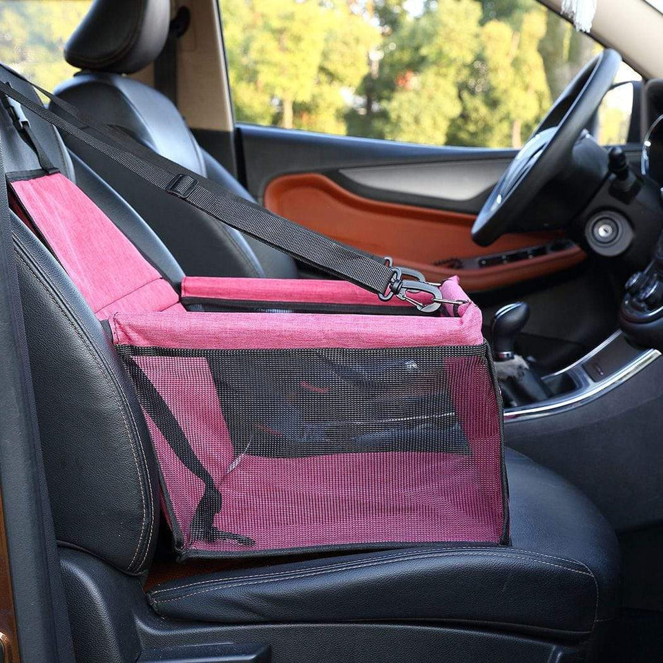 Dog Car Booster Seat - Dark Pink