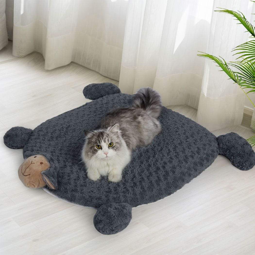 Dog & Cat Calming Cushion Bed - Charcoal