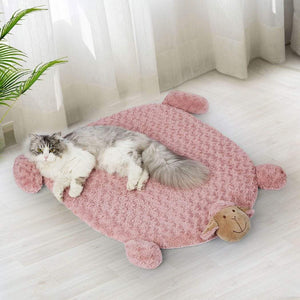 Dog & Cat Calming Cushion Bed - Pink