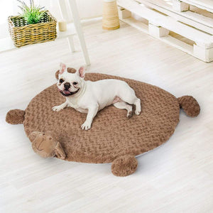 Dog & Cat Calming Cushion Bed - Tan