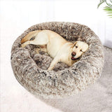 Dog & Cat Donut Bed - Coffee