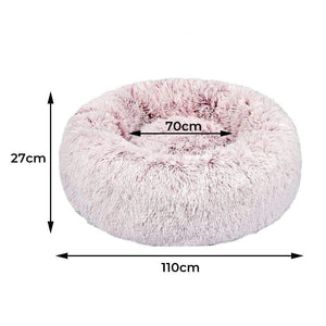 Dog & Cat Donut Bed - Pink