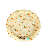 Dog & Cat Waterproof Self-Cooling Bed - Carrot Pattern Round Type