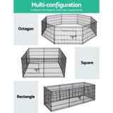 dog kennel 24 Inch 8-Panel Pet Exercise Playpen
