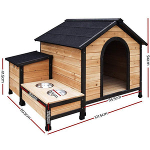 dog kennel XL Wooden Dog Kennel with Storage