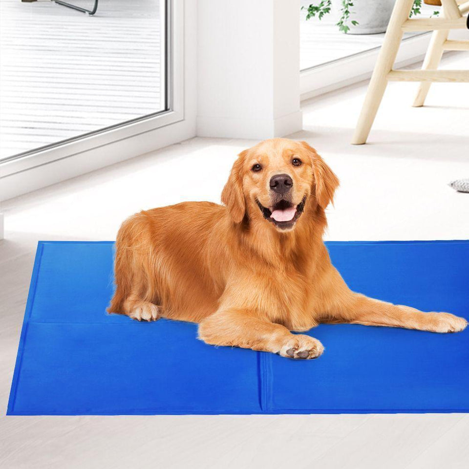 Pet Care 2X Pet Cooling Gel Mat Dog Bed Cat Beds Non-Toxic Cool Pad Puppy Summer 65x50