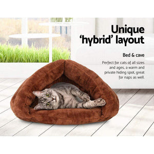 Pet Care Cave Pet Bed - Brown