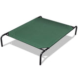 vidaXL Elevated Pet Bed with Steel Frame 130 x 80 cm