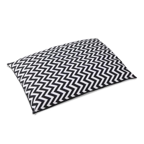 Pet Care Extra Large Canvas Pet Bed - Black & White