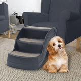 Dog & Puppy Bed Specialists | Dog & Puppy Beds, Trampolines & Mats Folding 3 Step Dog Stairs - Dark Grey
