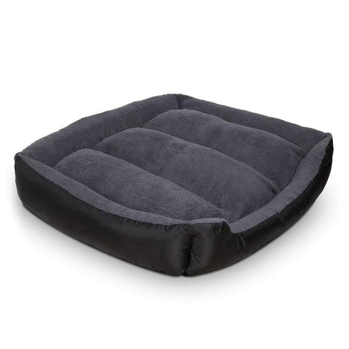 Pet Care Large Fleece Washable Pet Bed - Grey