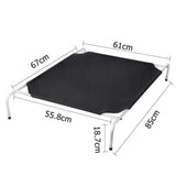 Pet Care Medium Canvash Heavy Duty Pet Trampoline - Black