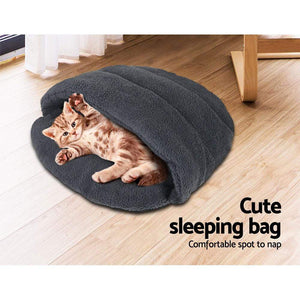 Pet Care Medium Cave Pet Bed - Grey