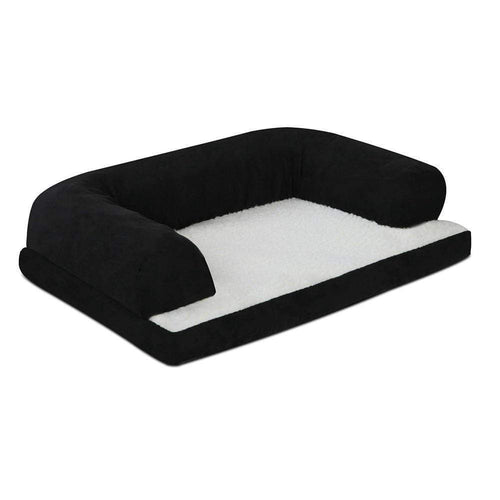 Pet Care Medium Fleece Pet Bed - Black