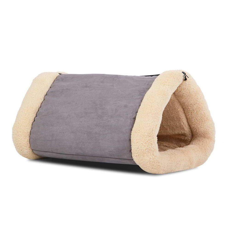Pet Care Soft Cave Bed/Mat - Grey
