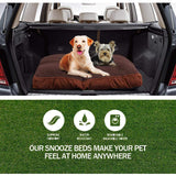 PaWz Pet Bed Mattress Dog Cat Pad Mat Puppy Cushion Soft Warm Washable M Brown