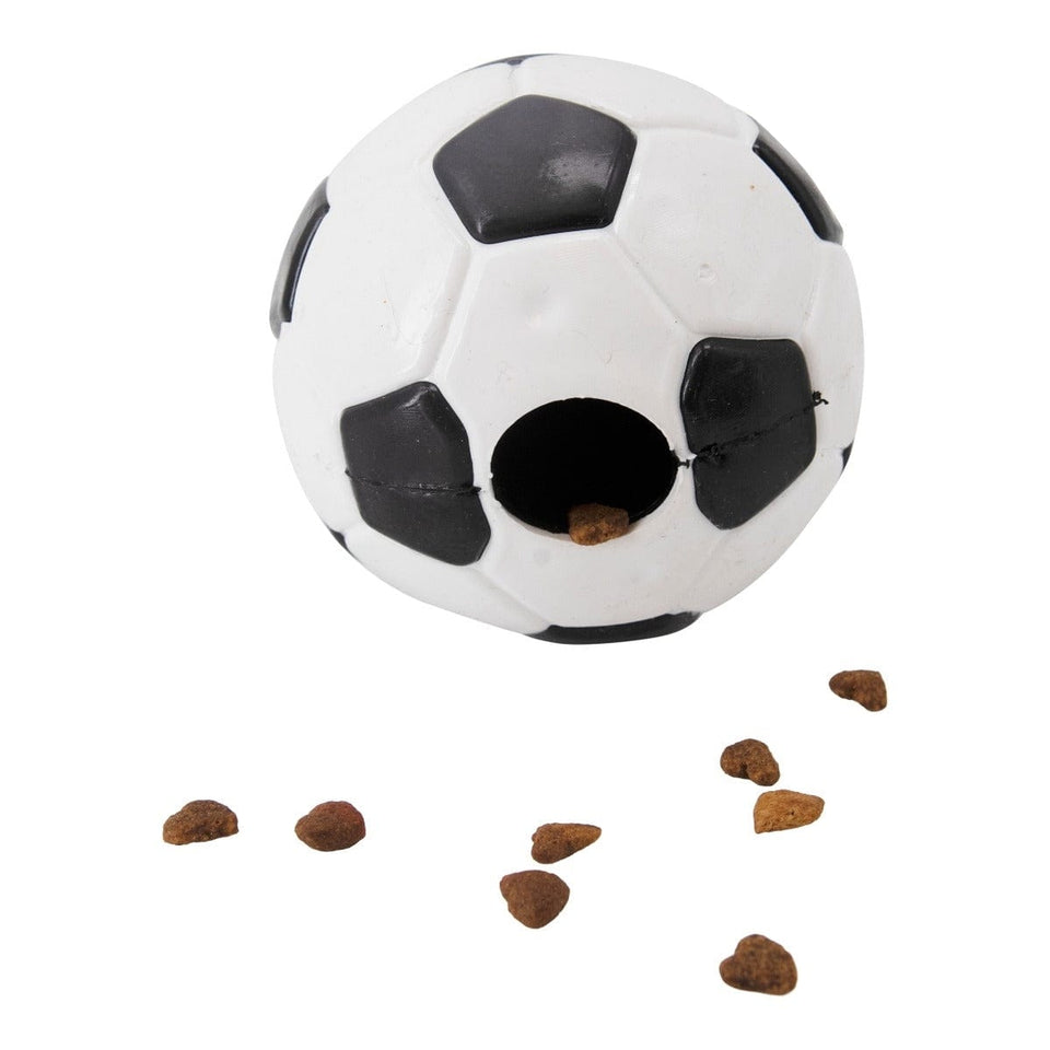 Durable Treat Dispensing & Fetch Dog Toy - Soccer Ball