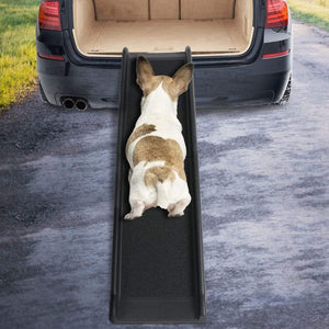 Extendable Travel Dog Car Ramp - Black