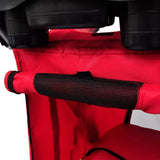 Folding Pet Stroller Dog/Cat Travel Carrier Red