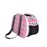 Hardshell Travel Carrier for Cats & Dogs up to 5kg - Pink Chevron