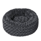 PaWz Calming Dog Bed Warm Soft Plush Pet Cat Cave Washable Portable Dark Grey S