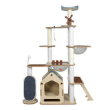 168cm Wood Condo Cat Scratching Post