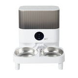 7L ADJUSTABLE HEIGHT AUTOMATIC DOG & CAT FOOD DISPENSER- WIFI SUPPORTED