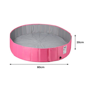 Foldable Dog Pool/ Bath - Pink