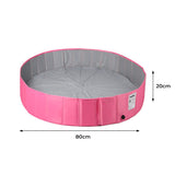Foldable Dog Pool/ Bath - Pink