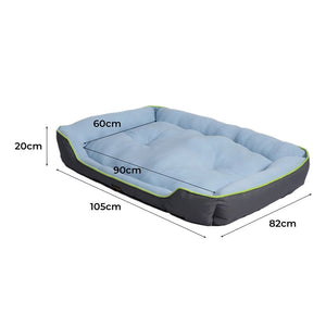 Insect Prevention Dog Cooling Bed - Blue