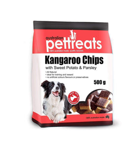 Kangaroo Chips with Sweet Potato & Parsley